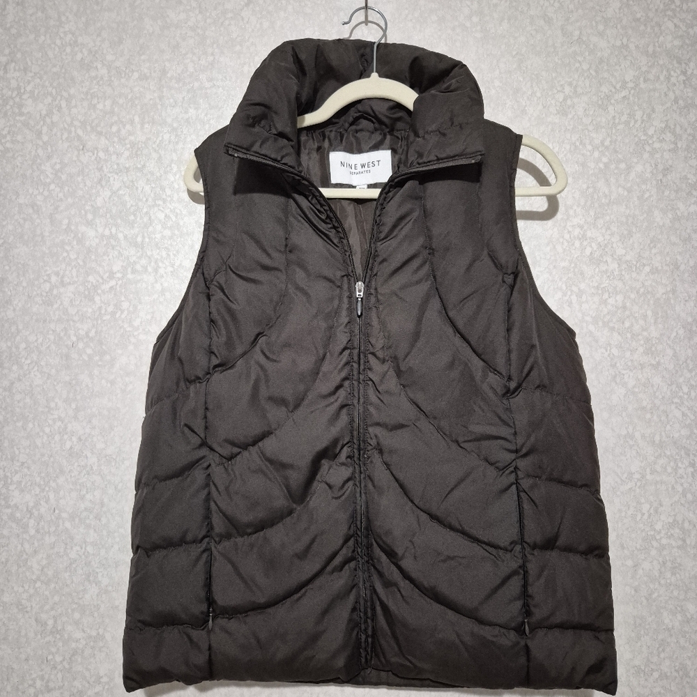Nine West Brown Puffer Vest....Size:M